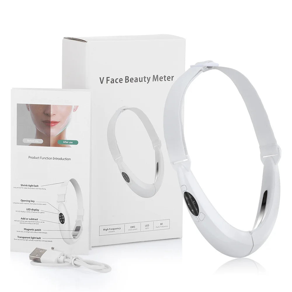 V Line Face Lift Facial Massager Handheld Facial Massager with LED Screen
