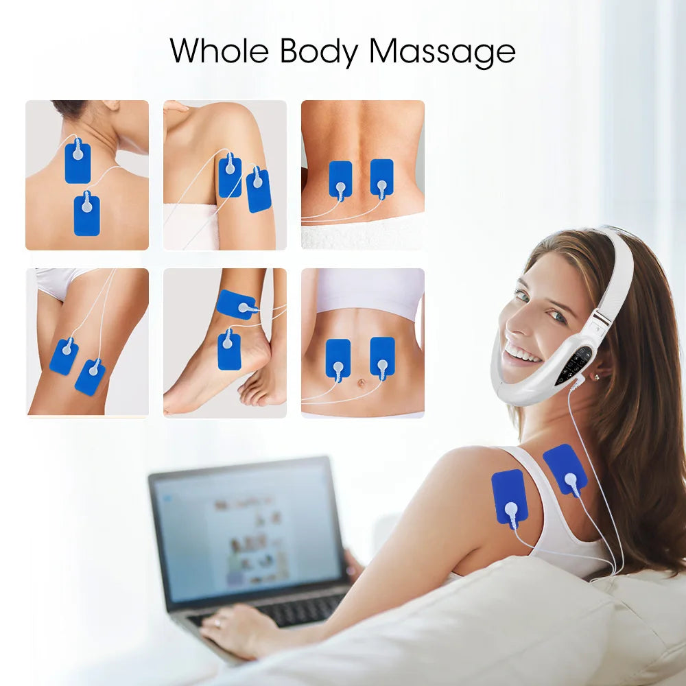 V Line Face Lift Facial Massager Handheld Facial Massager with LED Screen