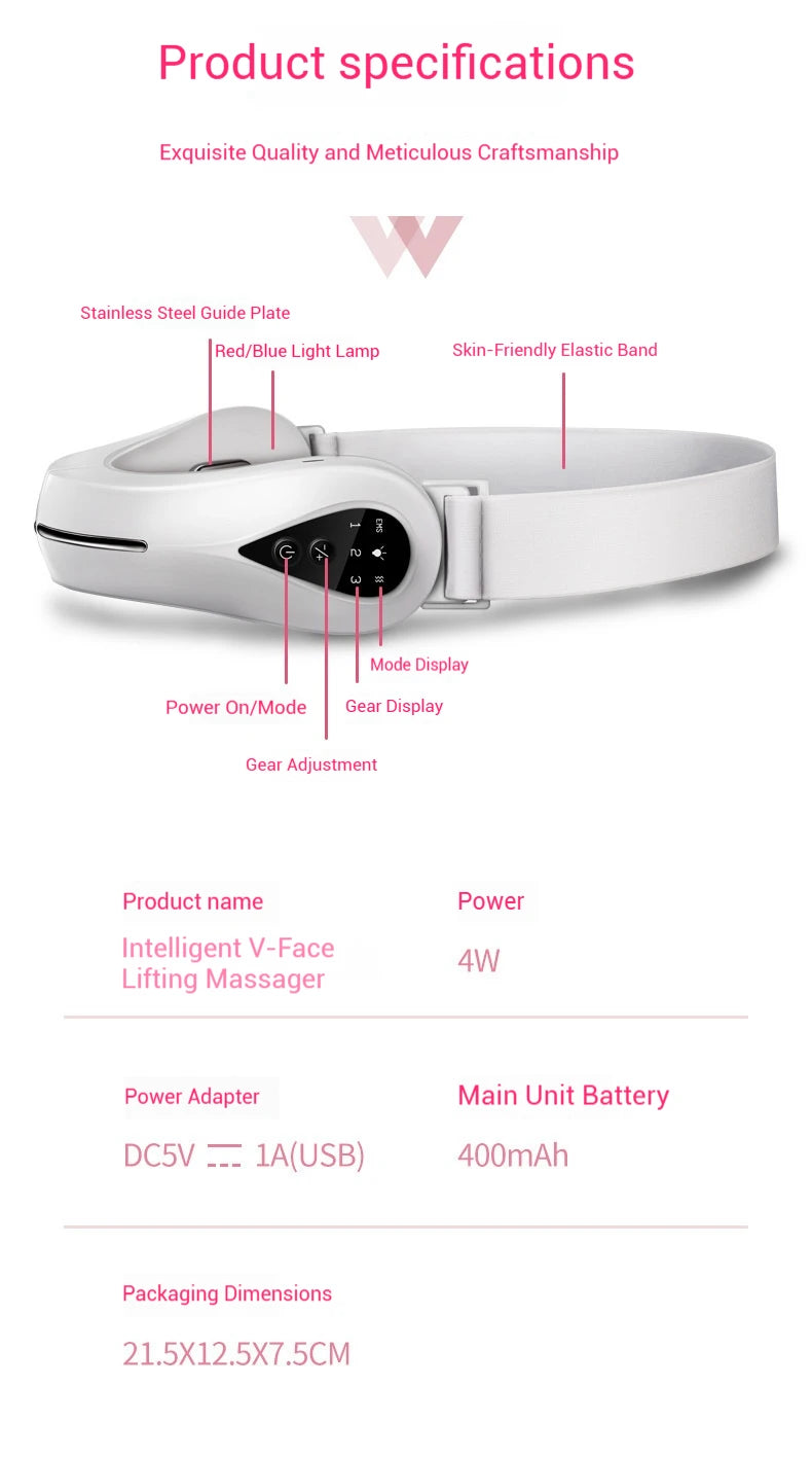 V Line Face Lift Facial Massager Handheld Facial Massager with LED Screen