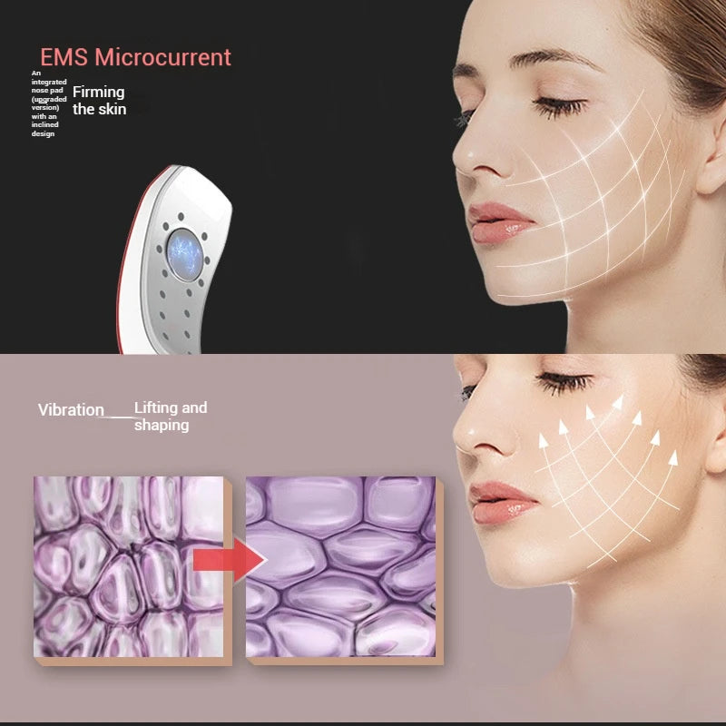 V Line Face Lift Facial Massager Handheld Facial Massager with LED Screen