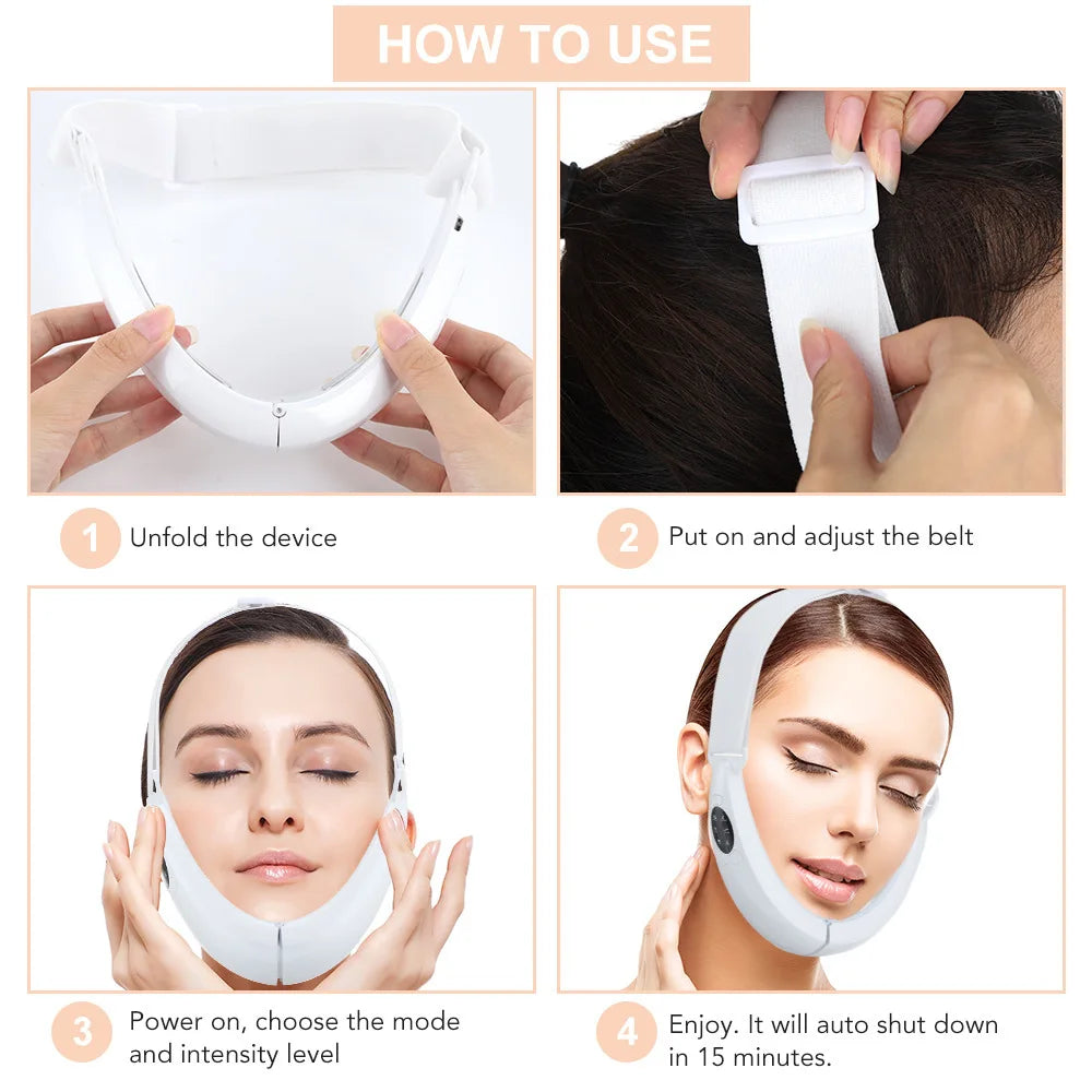 V Line Face Lift Facial Massager Handheld Facial Massager with LED Screen