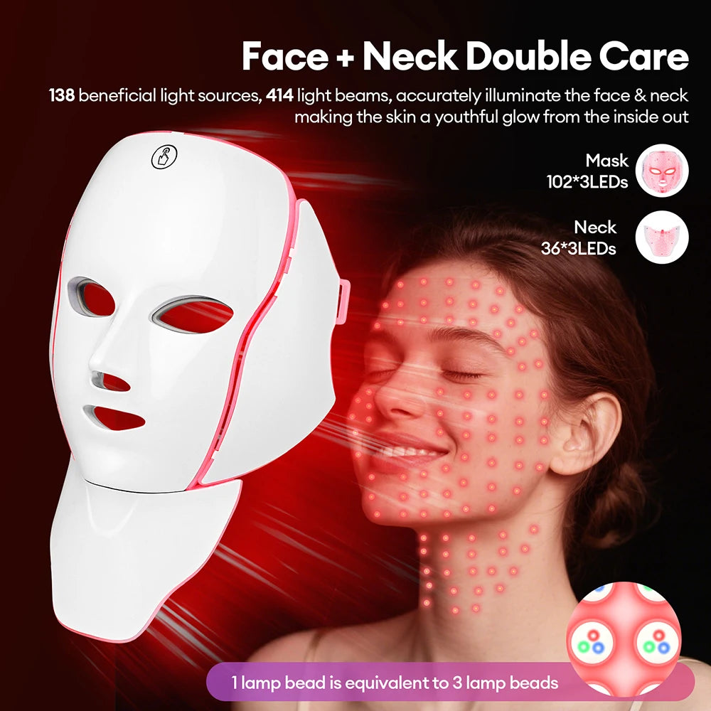 7 Color LED Mask with Photon LED
