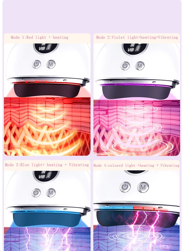AKO Electric Scraping Board Red Bian Stone Hot Compress High Frequency Vibration Facial Lifting Relaxation Guasha Massage Device