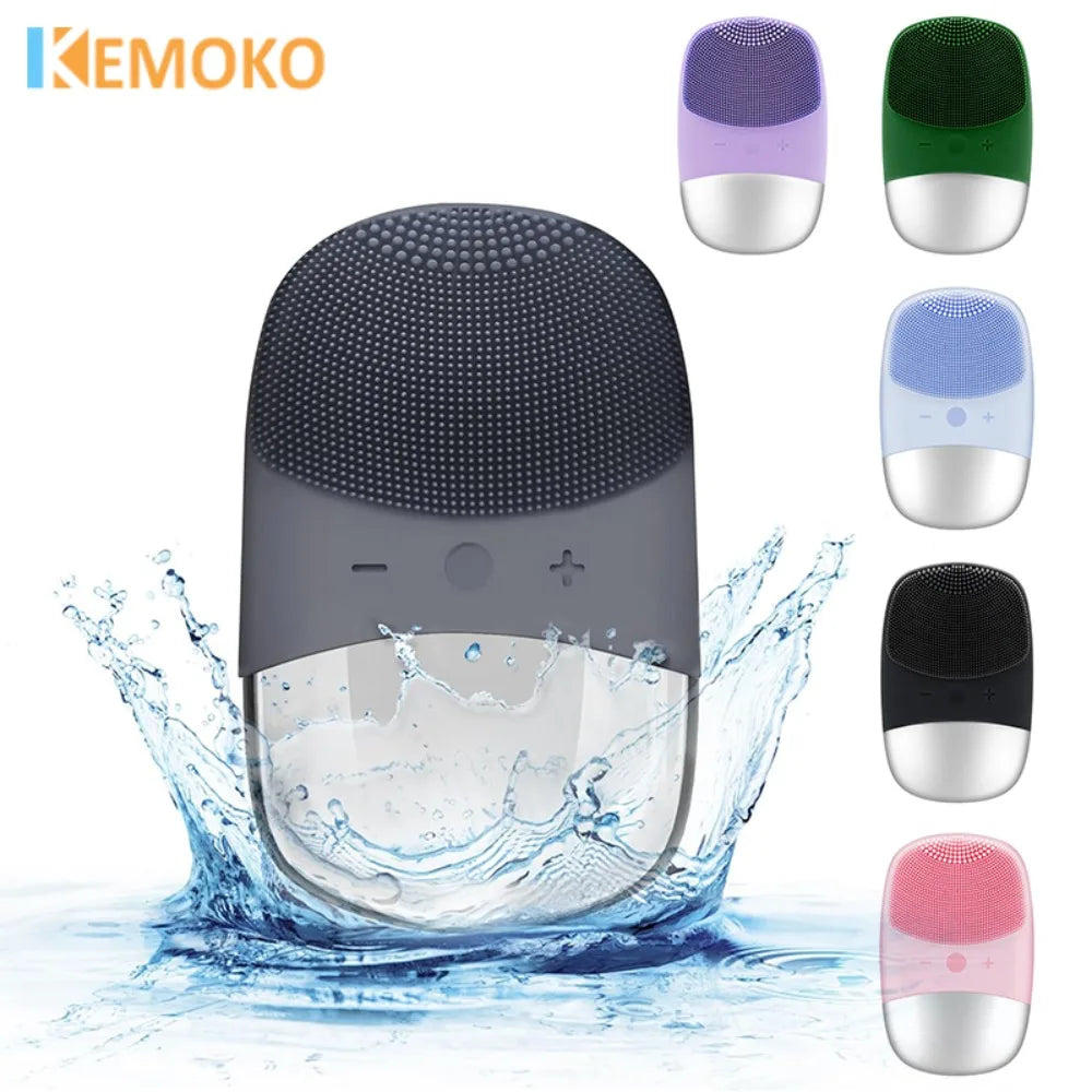 Electric facial cleansing brush for men and women