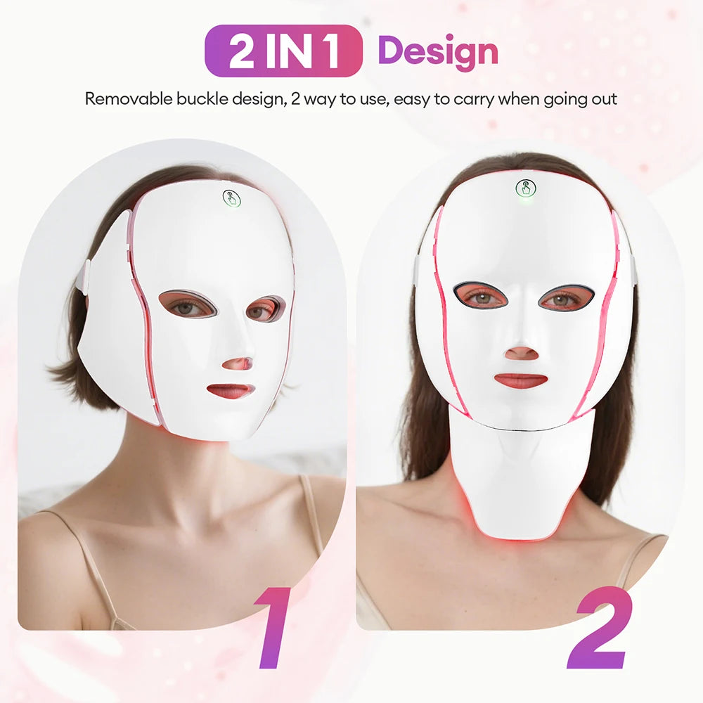 7 Color LED Mask with Photon LED