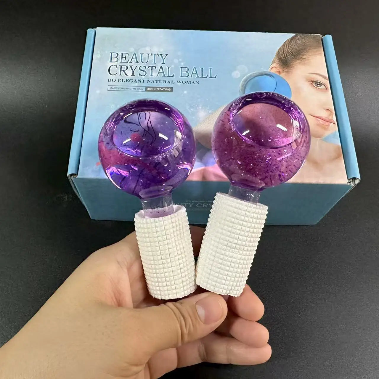 2Pcs/Pair Hockey Energy Cooling Crystal Balls