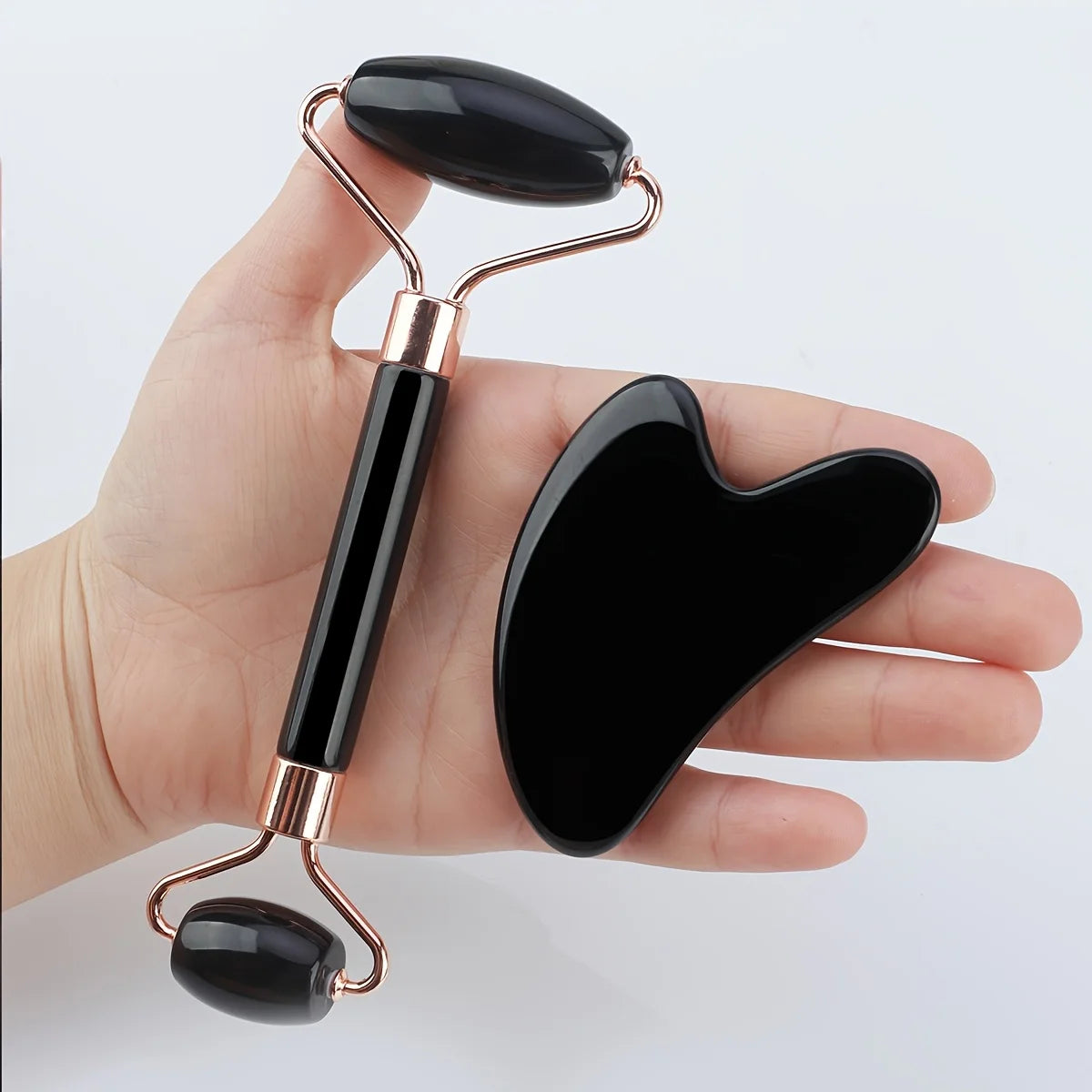 3pcs Ice Face Roller Facial Skincare Ice Roller Set,Facial Roller GuaSha FaceTool Set,Face Massage Roller Lifting Contouring