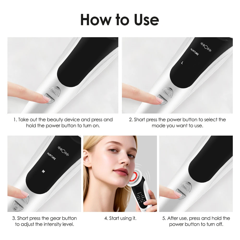 EMS LED Facial Massager